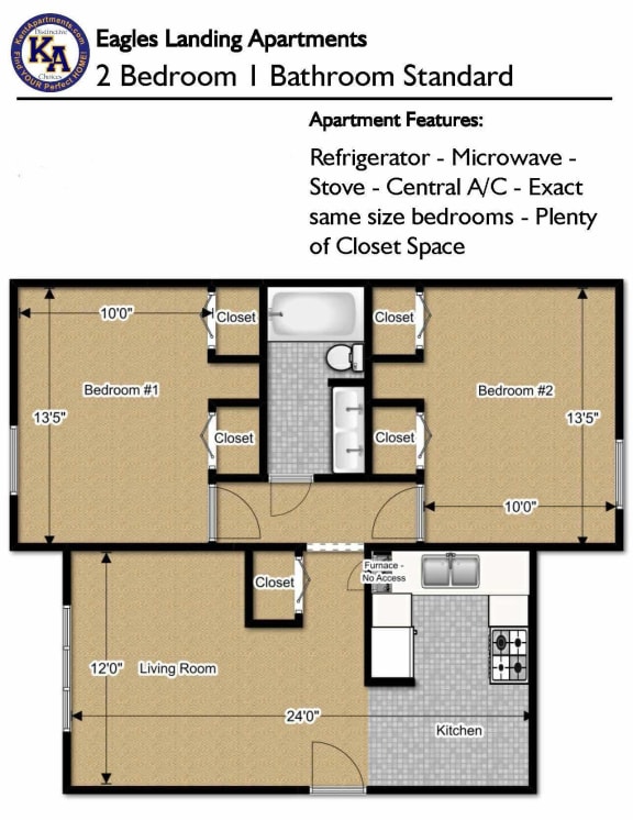 2 Bedroom Apartments in Kent, Ohio Eagles Landing